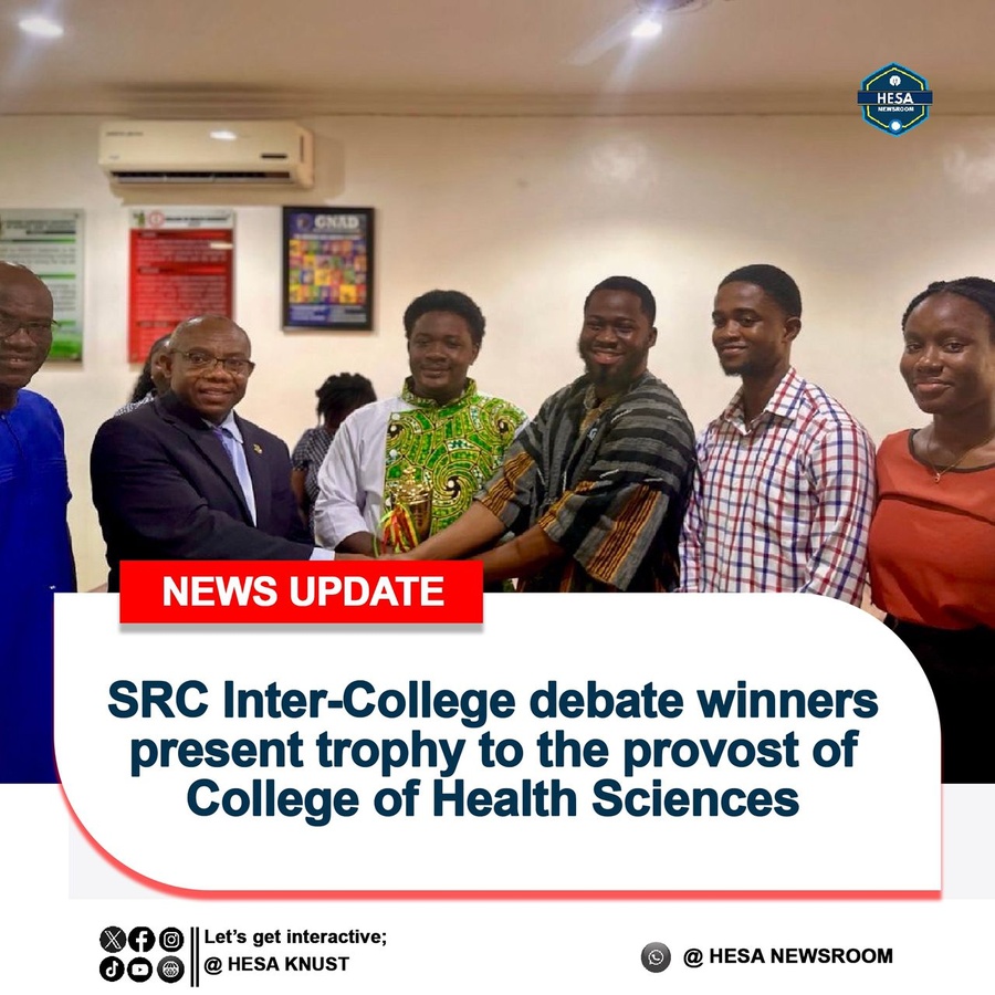 College Of Health Sciences Celebrates Debate Team’s Victory in KNUST Inter-College Competition